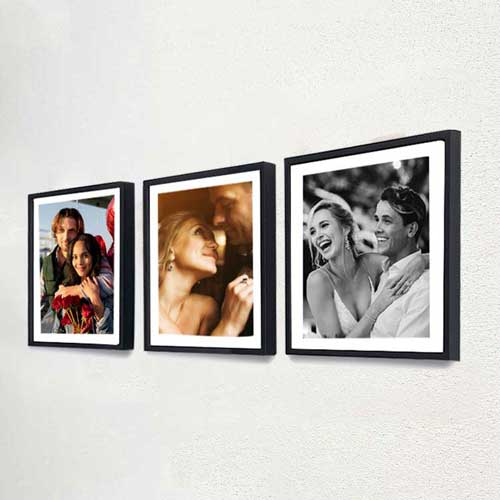 Yapışkanlı Sök Tak Klasik Kare Çerçeve Siyah - 3'lü Paket