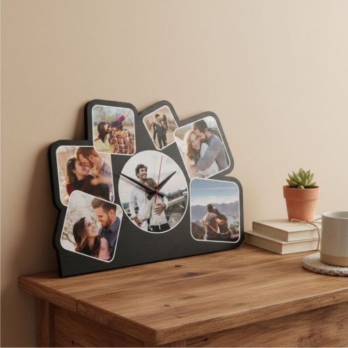 Kişiye Özel 7 Fotoğraflı Saat