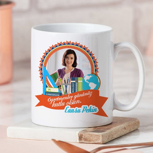 Öğretmene Hediye Resim Baskılı Kupa Bardak