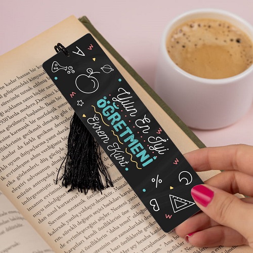 Yılın En İyi Öğretmenine Hediye İsme Özel Kitap Ayracı