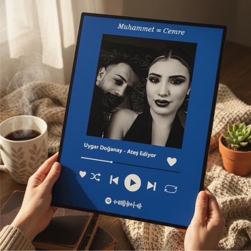 Spotify Barkodlu Plak Tablo