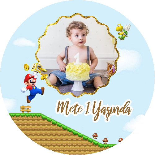 Super Mario Temalı Yuvarlak Açacak Magneti