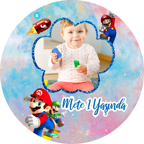 Super Mario Temalı Yuvarlak Açacak Magneti