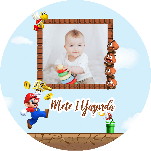 Super Mario Temalı Yuvarlak Açacak Magneti