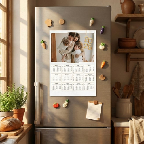 Yeni Yıl Takvim Magnet (A4 Boyutunda)