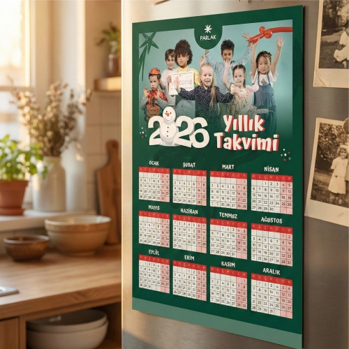 Yeni Yıl  2026 Takvimi (A4 Boyutunda)