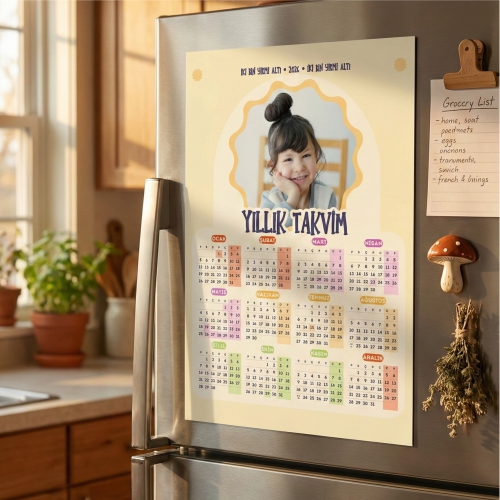 Yeni Yıl  2026 Takvimi (A4 Boyutunda)